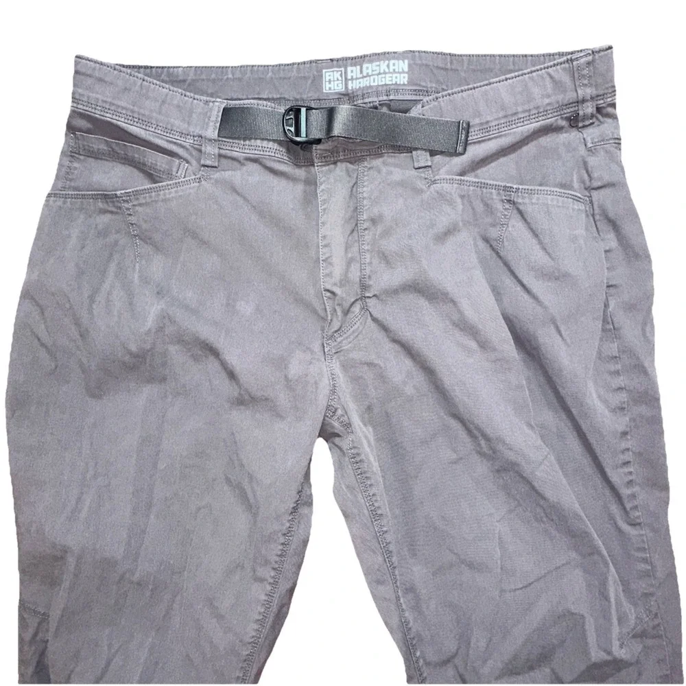 Alaskan Hardgear Work Pants Men's Fit 36/29 Gray Utility Belted Standard Fit